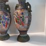 antique japanese satsuma vases vintage hand made and painted art decoration home decor table vintage vase antique gift presents  asian Image 3