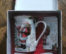 Christmas Mug ,Tea Spoon and placemat