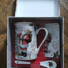 Christmas Mug ,Tea Spoon and placemat