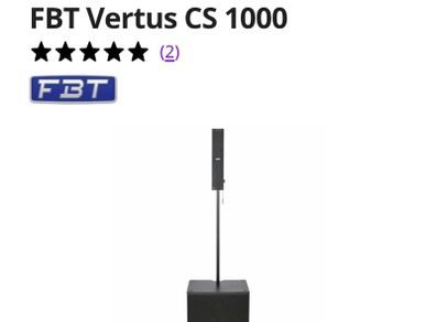 FBT Vertus CS-1000  system