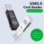 USB 2 in 1 USB 3.0 Card Reader USB Adapter High Speed Card Reader TF Memory Card for PC Laptop Accessories( memory cards not included) Image 2
