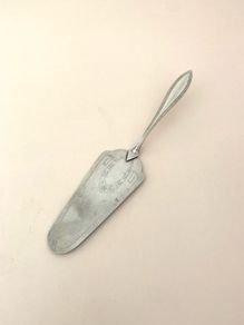 Art nouveau silver plated cake server