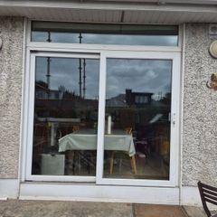 Fairco sliding door and transom window