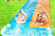 685 cm Slip Slide and 2 Bodyboards, Lawn Water Slides Slip N Waterslides Summer Water Toy with Build in Sprinkler for Backyard Outdoor Water Fun for Kids Adults (FREE SHIPPING)
