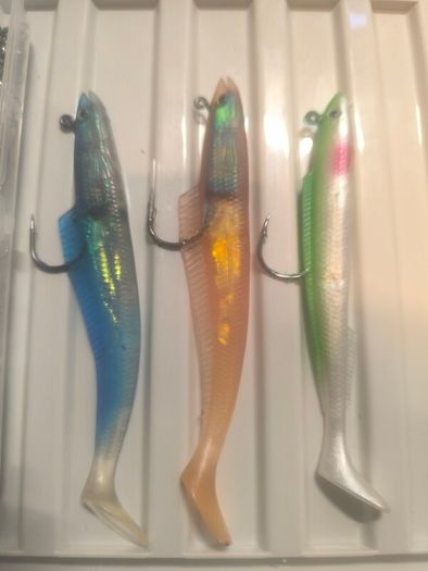 weighted paddle tail lures