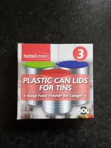 Plastic can lid for tins