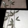 Pair of Large Suede Effect Bamboo Wall Art Prints Image 7