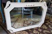 Antique vintage oak mirror