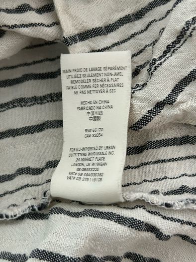 Free People Boho Striped Long Sleeve Tunic Blouse | Size XS