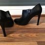 M&S Autograph Ladies Black Leather Shoe Boot Size 4 Image 2