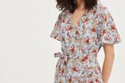 TOPSHOP Confetti Ditsy Print Tea Dress Size 6!