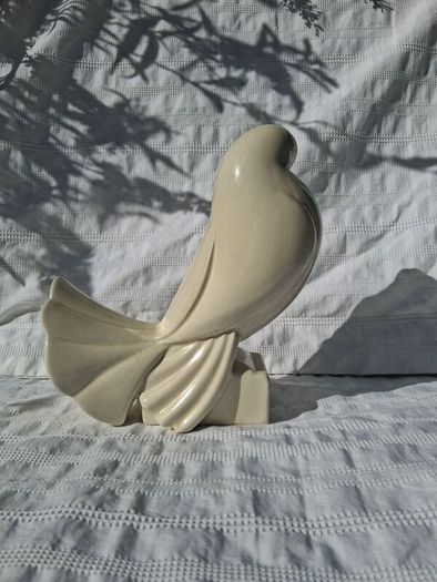Stunning Jacques Adnet 1925 Porcelain Turtle Dove