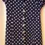 Oasis Spot Button Skater Dress S 16 Image 4