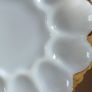 Mid-century Anchor Hocking Milk Glass Deviled Egg Plate Image 5