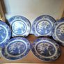 Vintage Blue Willow Plates Image 2
