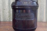 Antique Art Deco Bakelite box with screw top lid c1930
