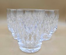 Set of 6 Waterford Crystal "Boyne" Highball Glasses - Cut Foot Design