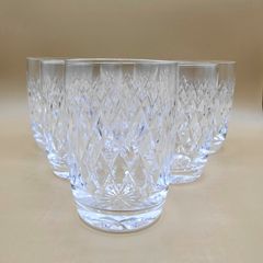 Set of 6 Waterford Crystal "Boyne" Highball Glasses - Cut Foot Design