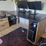 computer desk & shelves Image 2