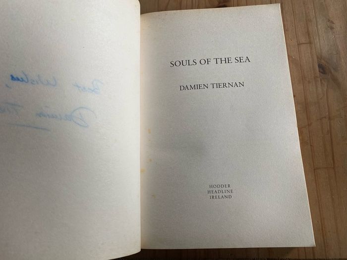 Souls Of The Sea SIGNED Damien Tiernan Autograph