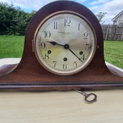 Antique mantel clock signed Sharman D. Neill Ltd of Belfast
