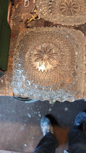 pressed glass set
