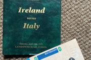 Very Rare 1999 Ireland v Italy - Five Nations Championship VIP Programme &amp; Match Ticket