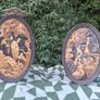 2 X 15 Inch Bretby Pottery Art Deco Japanese Wall Plaques Image 2