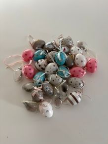 Lot of Easter Egg Ornaments
