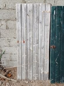 Traditional wooden garden gate