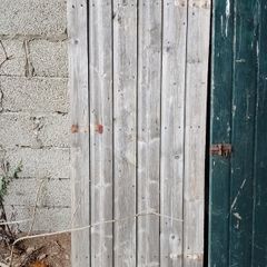 Traditional wooden garden gate