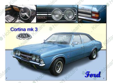 Ford Cortina sign classic car sign