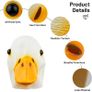 Call Duck Mask Head Animal Latex Full Head Realistic Masks Fancy Dress for Halloween Carnival Costume Party Image 5