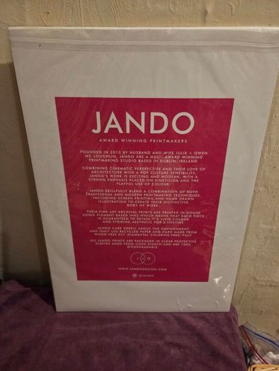 Brand New Jando "Poolbeg Swimmers" Print - Signed