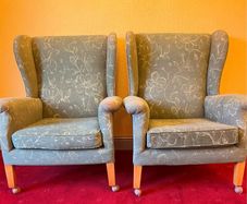 2 x Parker Knoll Wing Back Chairs