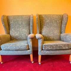 2 x Parker Knoll Wing Back Chairs