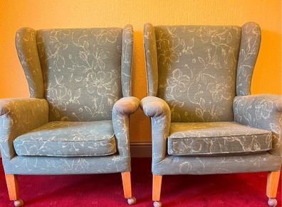 2 x Parker Knoll Wing Back Chairs