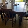 Large Solid Mahogany Extending Dining Table and Chairs Image 2