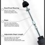 Adjustable Tangle-Free Jump Rope with Foam Handles Image 8