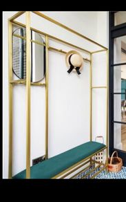 Hall Seat Mirror and Hanging Unit