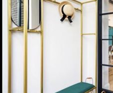 Hall Seat Mirror and Hanging Unit