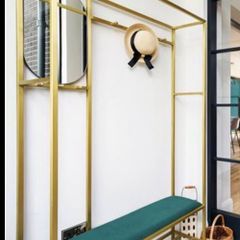 Hall Seat Mirror and Hanging Unit