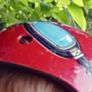 Kiddimoto with goggles red kids bike helmet Image 3