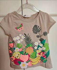 H&M Girls Colourful Summer T-Shirt 4-6 Years