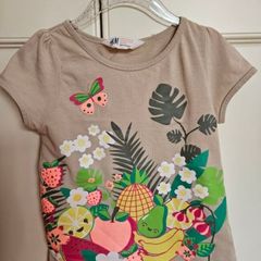 H&M Girls Colourful Summer T-Shirt 4-6 Years