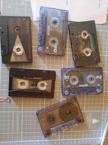 6 High quality Chrome Cassette Tapes Mix Tapes