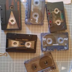 6 High quality Chrome Cassette Tapes Mix Tapes