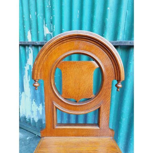 Carved Oak Hall Chair KAS369