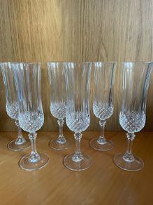 6 Vintage Champagne Flutes