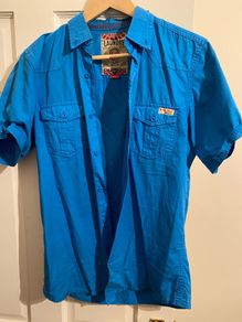Hollister- Tokyo mens shirt Blue. Small